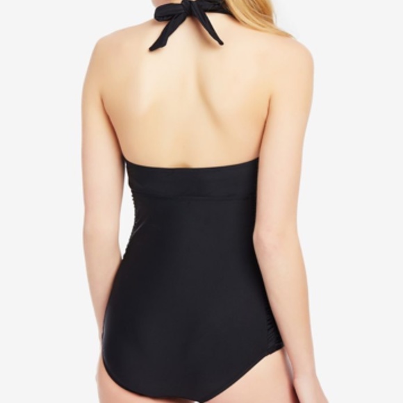 Motherhood Maternity One-Piece Halter Swimsuit - Picture 3 of 3